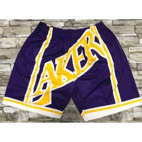 NBA Los Angeles Lakers Uomo Pantaloncini Tascabili M001 Swingman